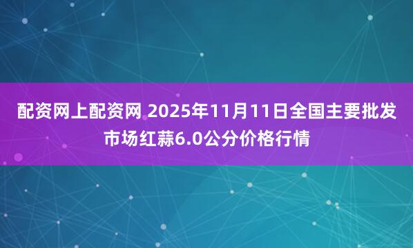 配资网上配资网 2025年11月11日全国主要批发市场红蒜6.0公分价格行情